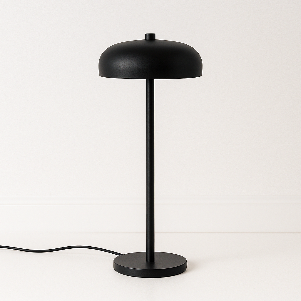 Luminária Abajur Moderna Minimalista LED Metal Acrílico Eforie