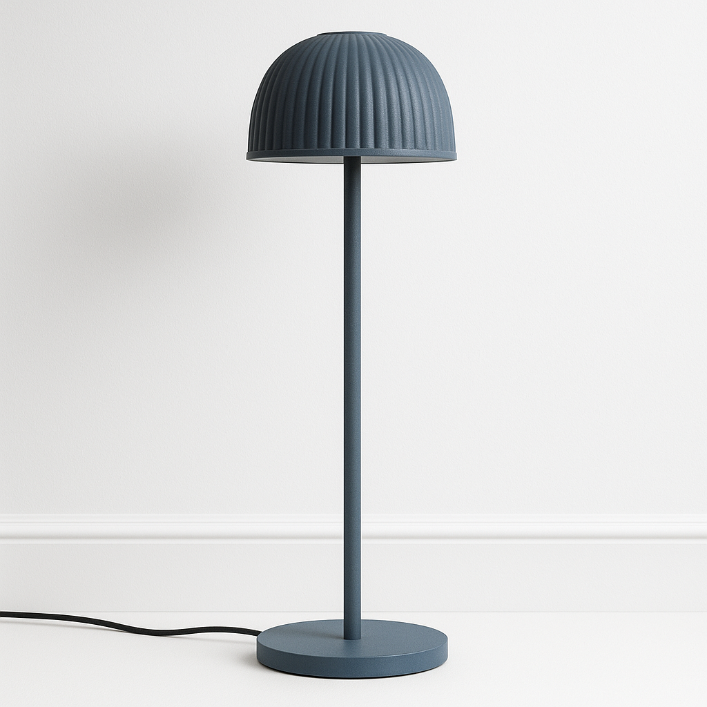 Luminária Abajur Moderna Minimalista LED Metal Acrílico Balan