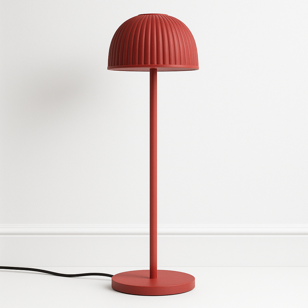 Luminária Abajur Moderna Minimalista LED Metal Acrílico Balan