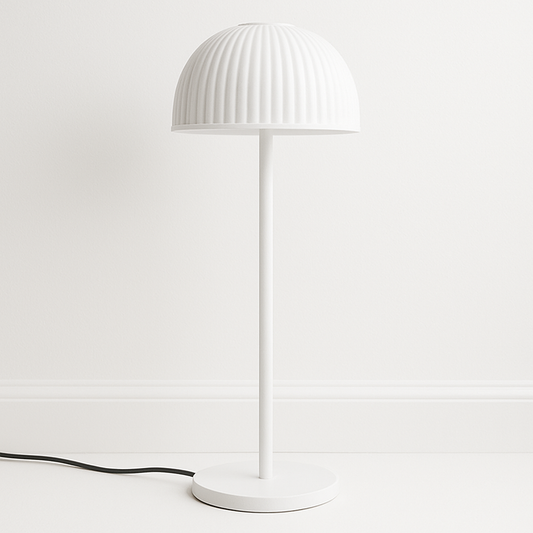 Luminária Abajur Moderna Minimalista LED Metal Acrílico Balan