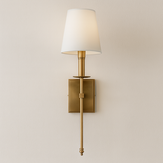 Luminária Arandela Moderna Minimalista Metal Tecido Souja