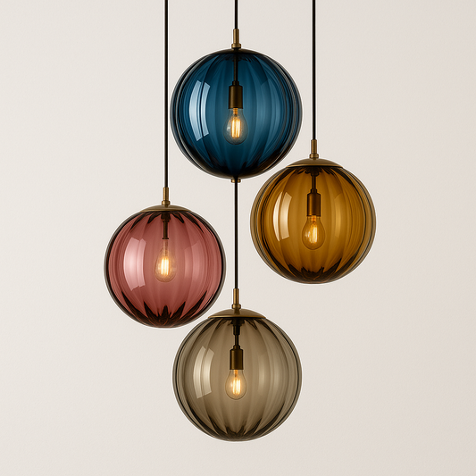 Luminária Pendente Moderna Minimalista Vidro Baion
