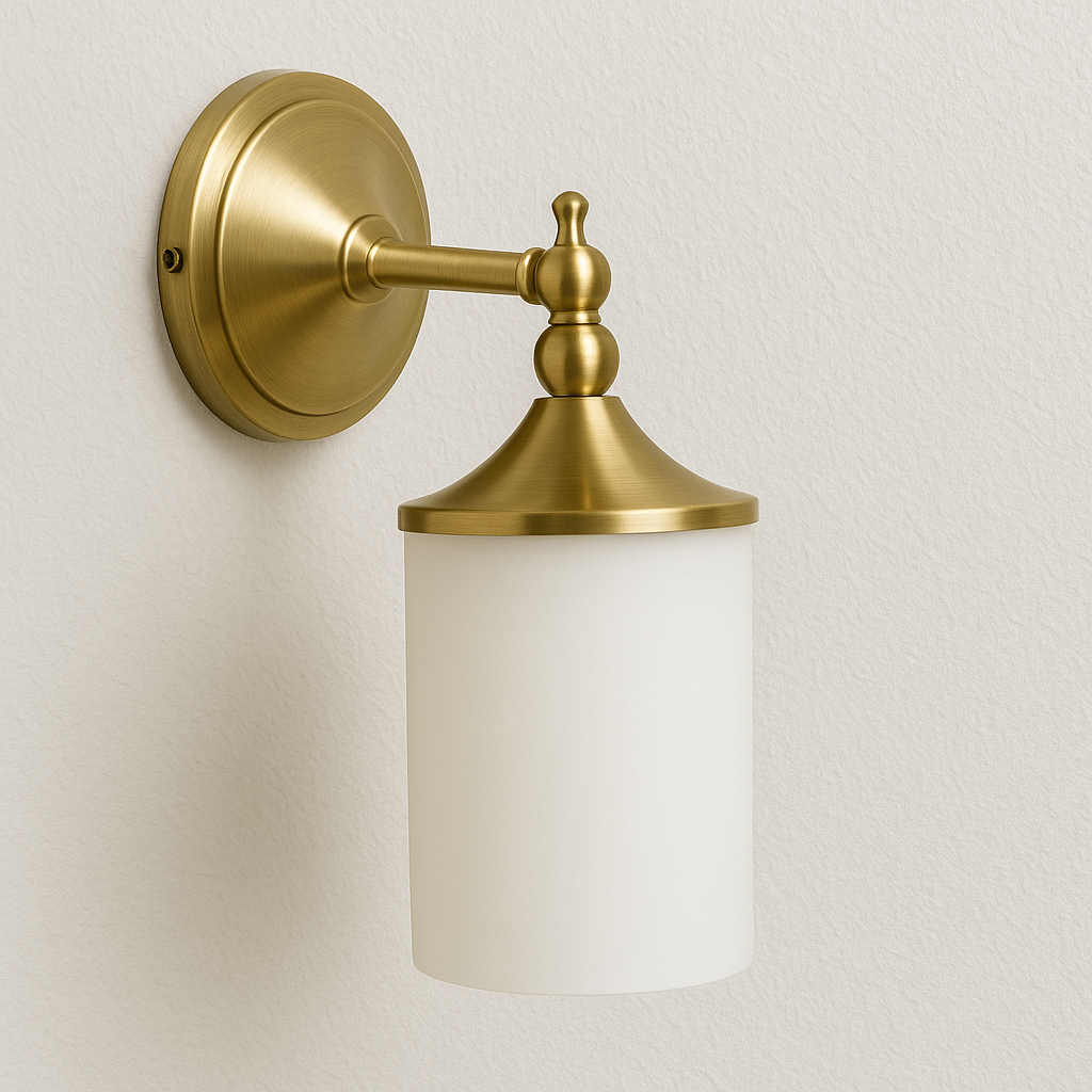 Luminária Arandela Moderna Minimalista Metal Vidro Gura
