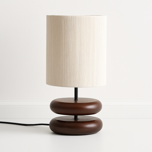 Luminária Abajur Moderna Minimalista Tecido Sanj