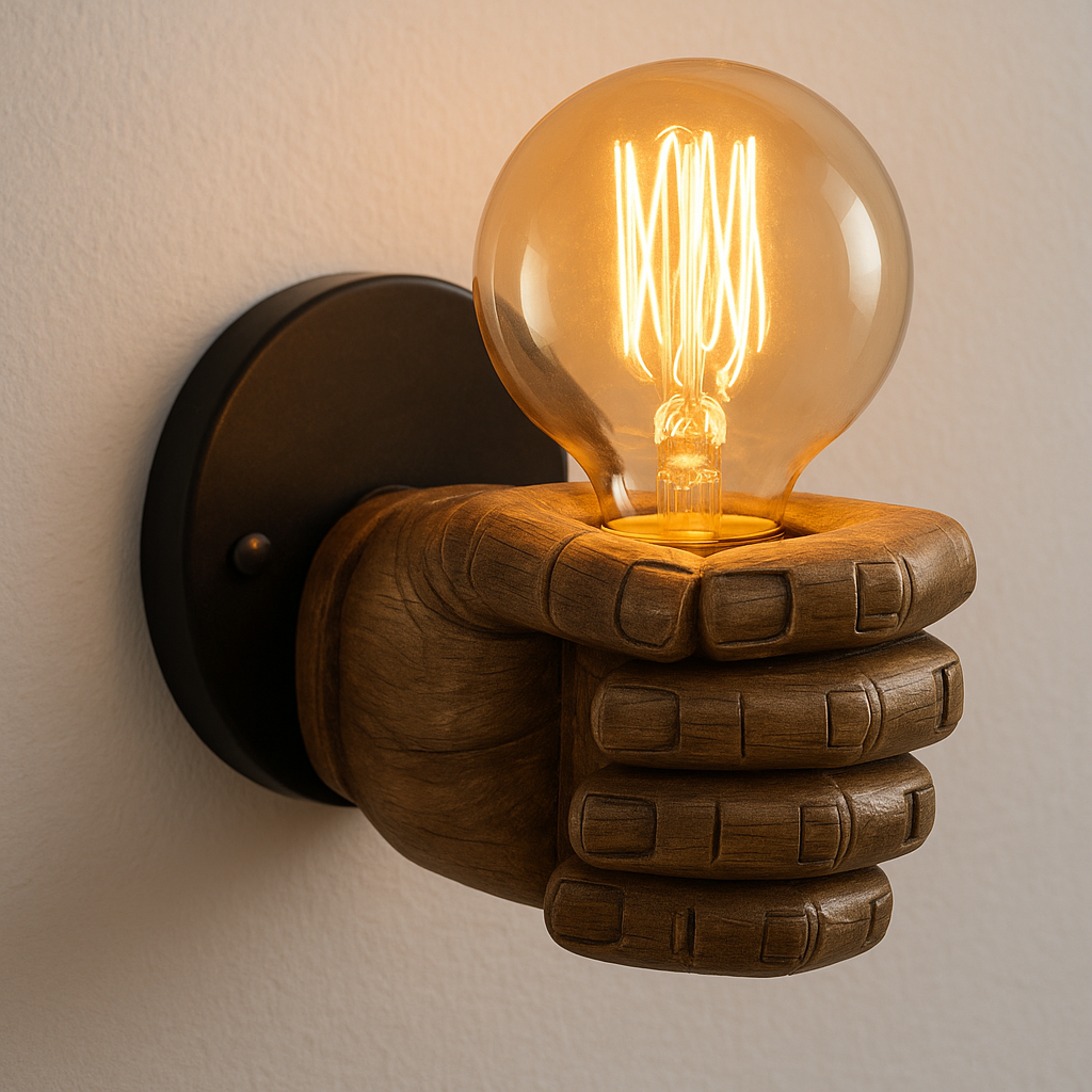 Luminária Arandela Moderna Industrial Retrô Hand