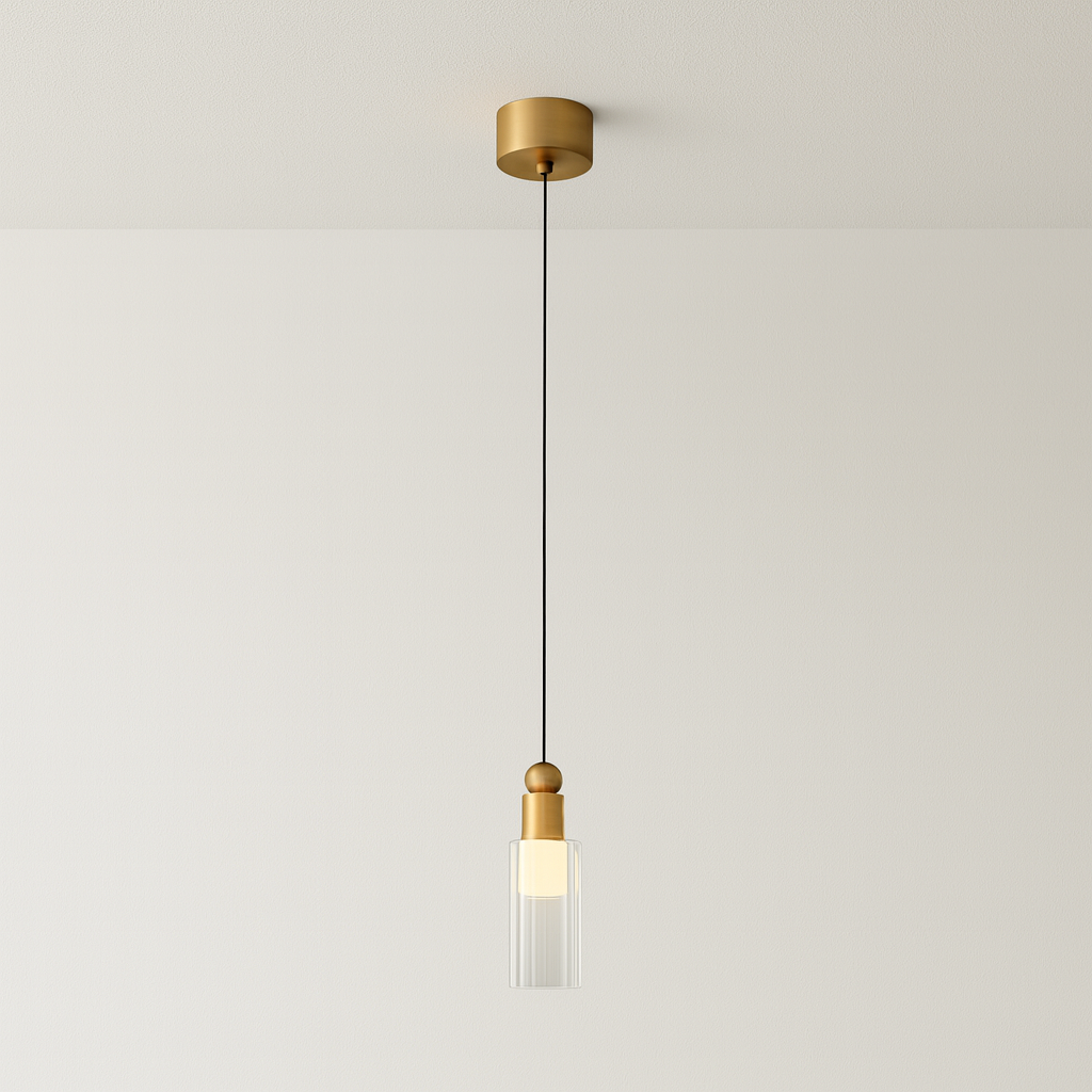 Luminária Pendente Moderna Minimalista LED Acrílico Trama