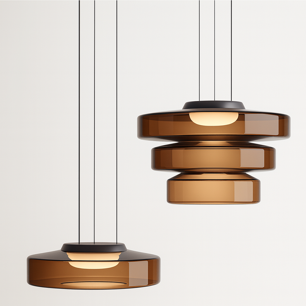 Luminária Pendente Moderna Minimalista Vidro LED Clove