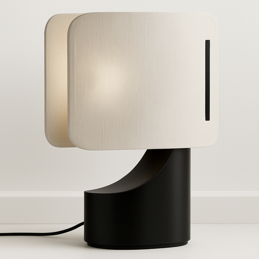 Luminária de Mesa Abajur Moderna Minimalista Tecido Acrílico Vogue