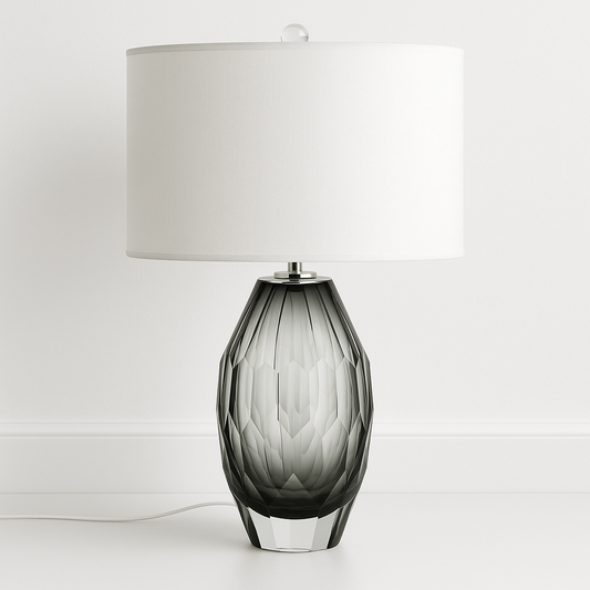 Luminária de Mesa Abajur Moderna Minimalista Vidro Azro