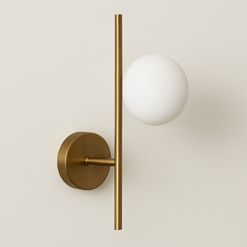 Luminária Arandela Moderna Minimalista Metal Vidro Hadaza