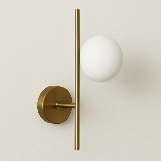 Luminária Arandela Moderna Minimalista Metal Vidro Hadaza