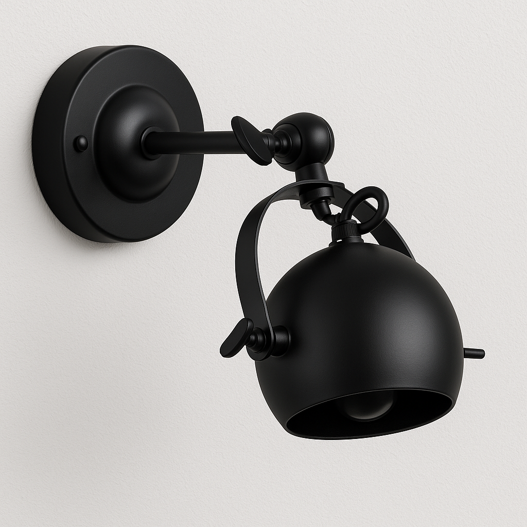 Luminária Arandela Moderna Minimalista Industrial Retrô Articulada Metal Magnus