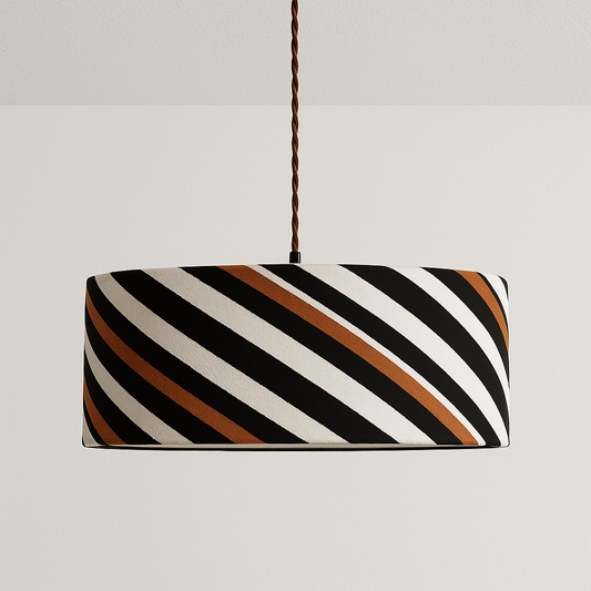 Luminária Pendente Minimalista Tecido Brime