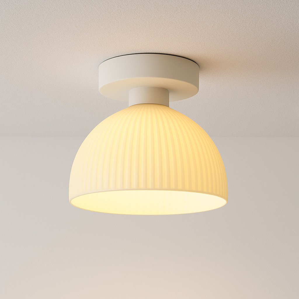 Luminária Plafon Moderna Minimalista Vidro Coulux
