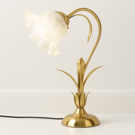 Luminária de Mesa Abajur Moderna Minimalista Acrílico Floral Garden