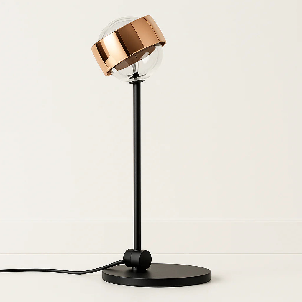 Luminária de Mesa Abajur Moderna Minimalista Metal Holp