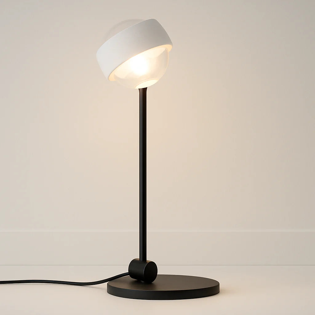 Luminária de Mesa Abajur Moderna Minimalista Metal Holp