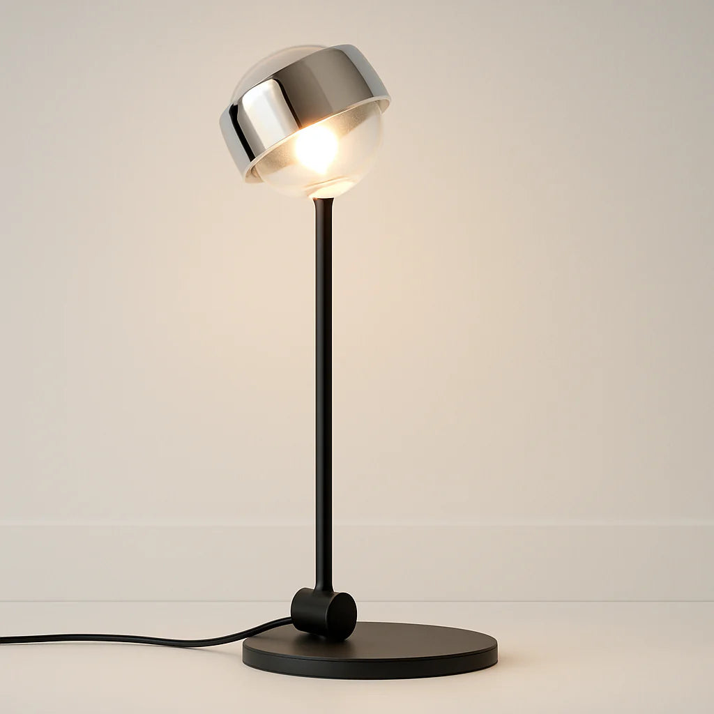 Luminária de Mesa Abajur Moderna Minimalista Metal Holp