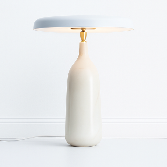 Luminária de Mesa Abajur Moderna Minimalista Mármore LED Nox