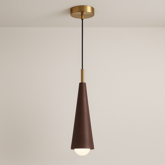 Luminária Pendente Moderna Minimalista Madeira Savanna