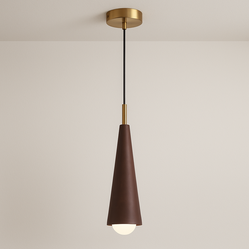 Luminária Pendente Moderna Minimalista Madeira Savanna