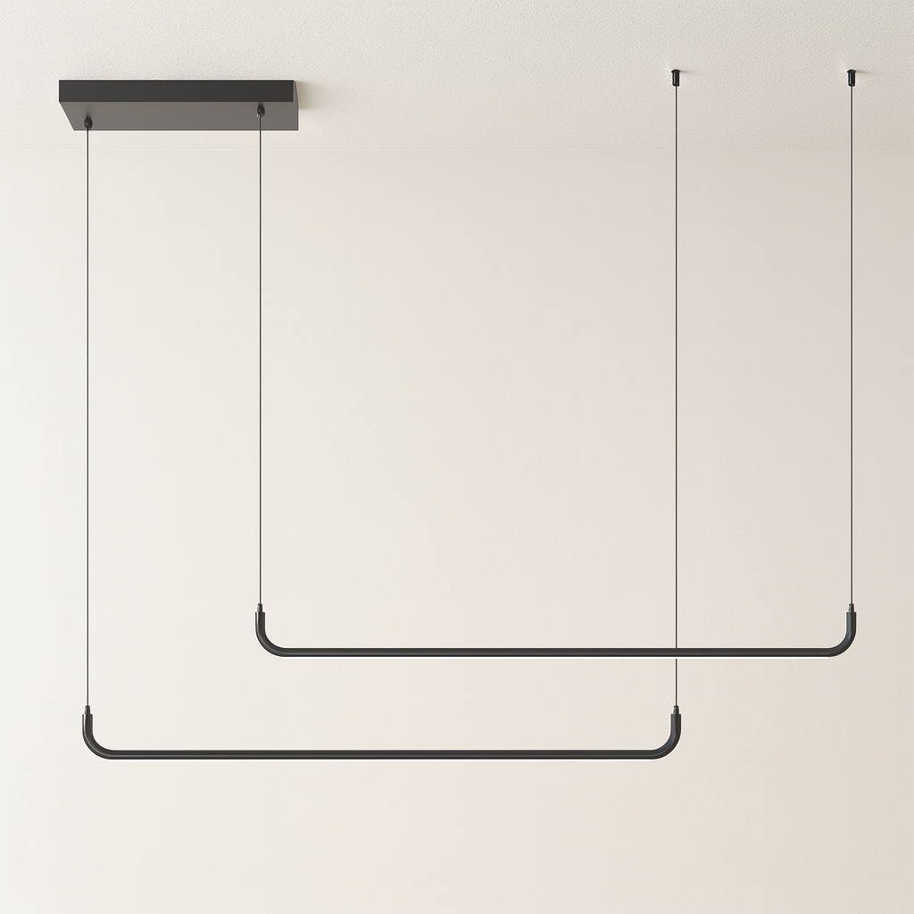 Luminária Pendente Moderno Minimalista Linear LED Linea