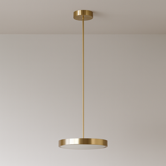 Luminária Pendente Moderna Minimalista LED Mármore Metal Corteri
