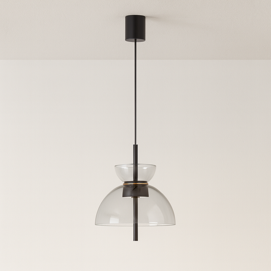 Luminária Pendente Moderna Minimalista LED Vidro Candablo