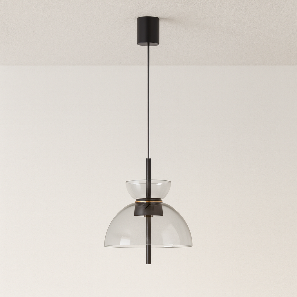 Luminária Pendente Moderna Minimalista LED Vidro Candablo