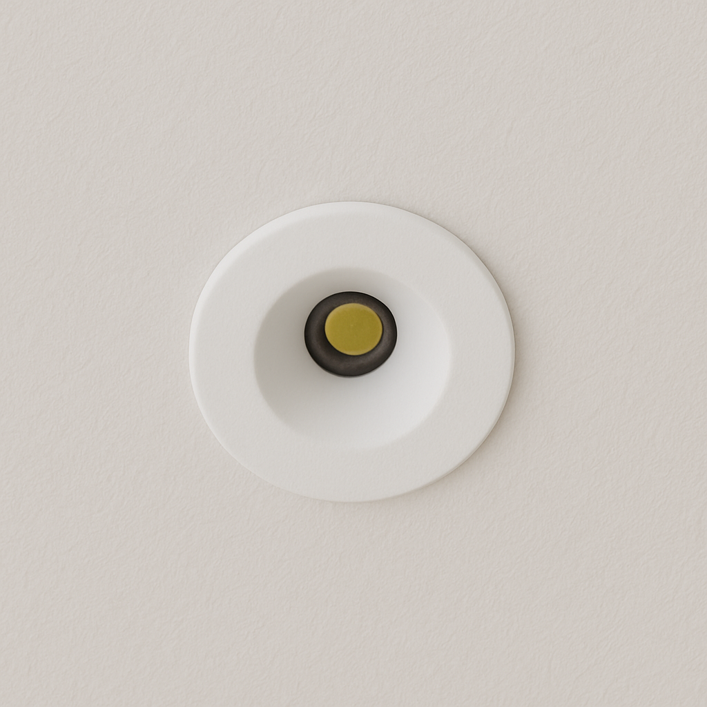 Luminária Mini Spot Moderna Minimalista Embutir Metal LED Pacco