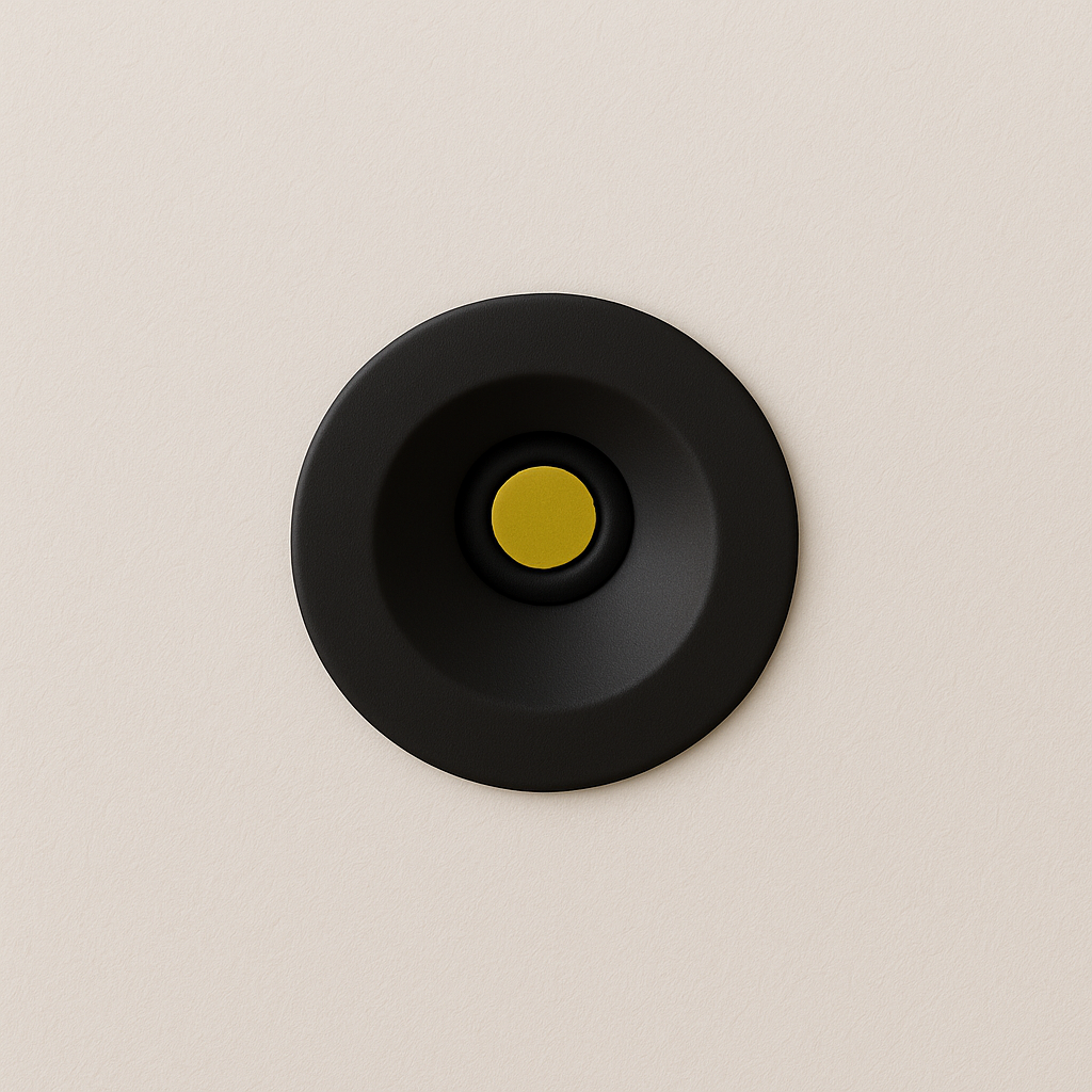 Luminária Mini Spot Moderna Minimalista Embutir Metal LED Pacco