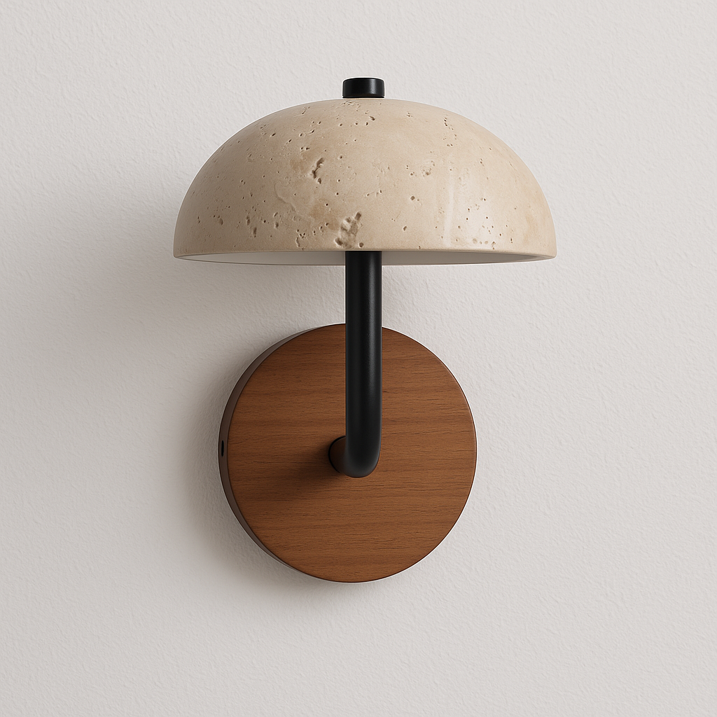 Luminária Arandela Moderna Minimalista LED Mármore Umbrella