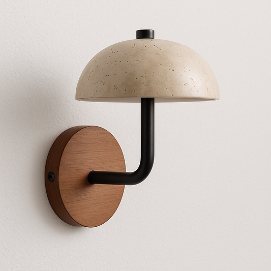 Luminária Arandela Moderna Minimalista LED Mármore Umbrella