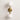 Luminária Arandela Moderna Minimalista Globos de Vidro Dourado Dalila