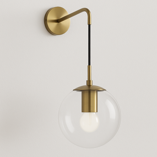 Luminária Arandela Moderna Minimalista Globo de Vidro Loose