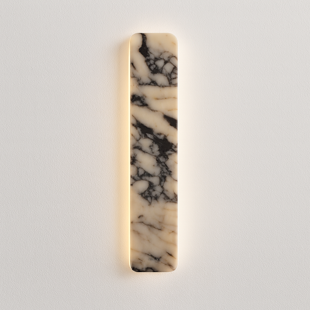 Luminária Arandela Moderna Minimalista LED Mármore Metal Nomme