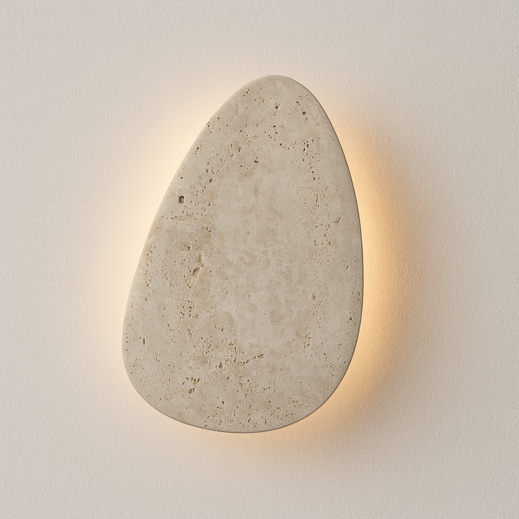 Luminária Arandela Moderna Minimalista LED Mármore Metal Aseri