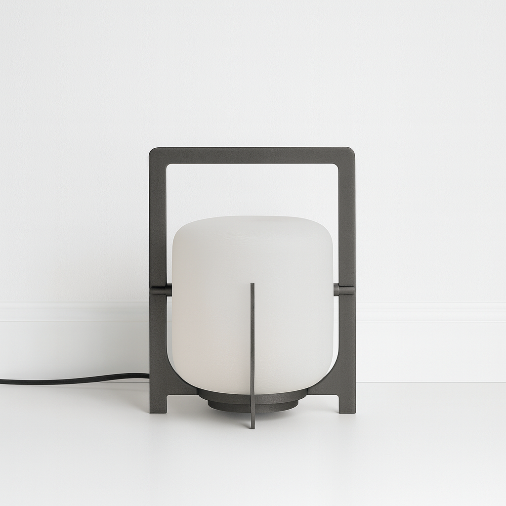 Luminária Abajur Moderna Minimalista LED Metal PVC Luunja