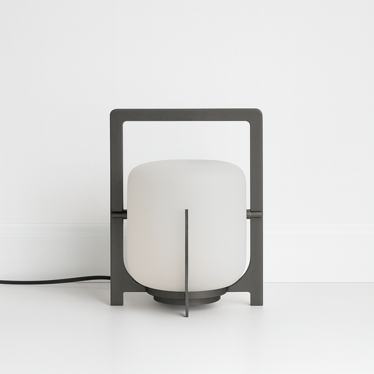 Luminária Abajur Moderna Minimalista LED Metal PVC Luunja