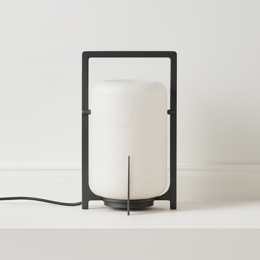 Luminária Abajur Moderna Minimalista LED Metal PVC Luunja