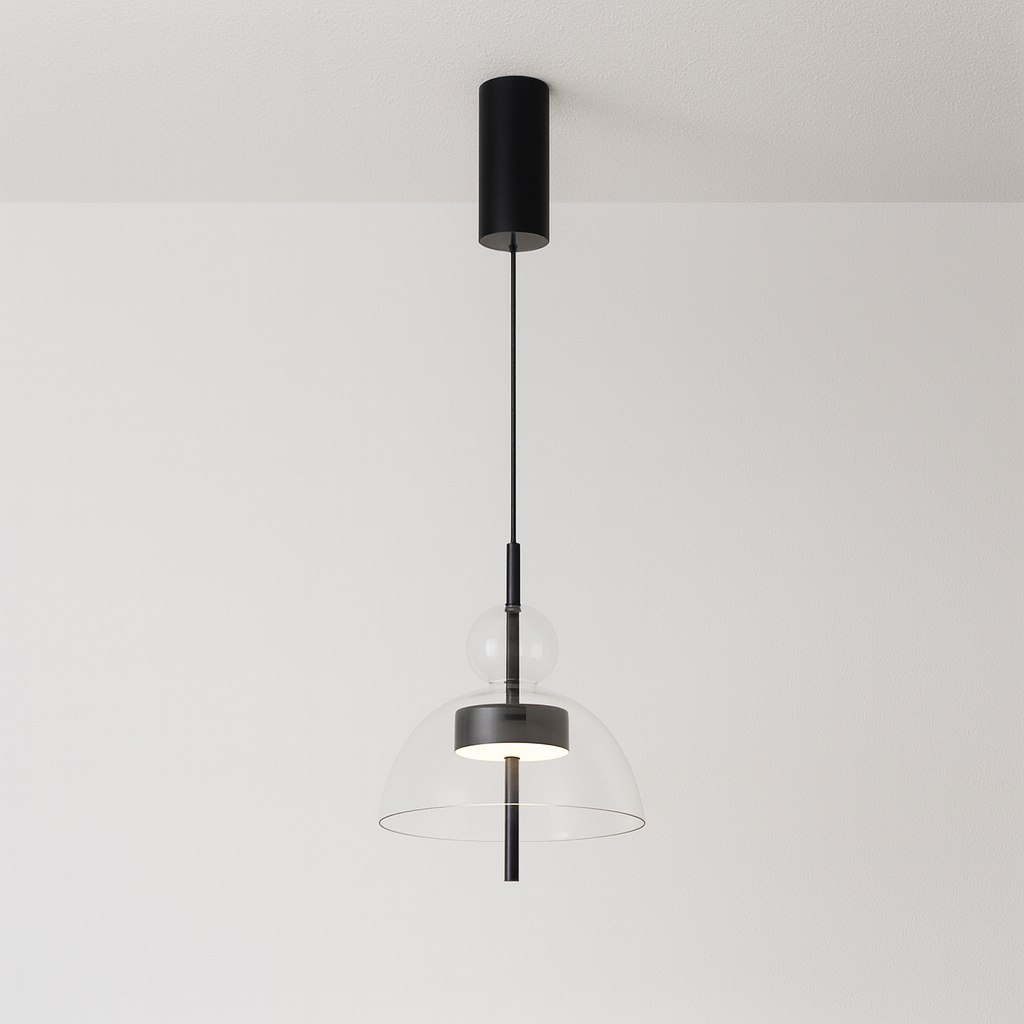 Luminária Pendente Moderna Minimalista LED Vidro Candablo