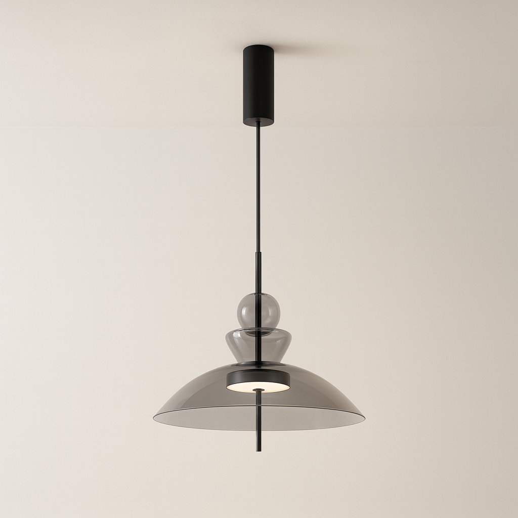 Luminária Pendente Moderna Minimalista LED Vidro Candablo