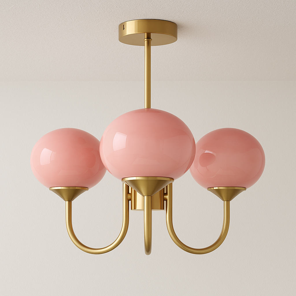 Luminária Pendente Moderna Minimalista Metal Vidro Elfi