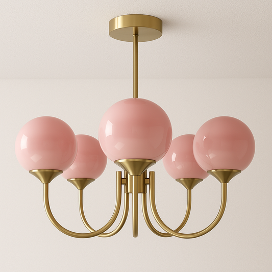 Luminária Pendente Moderna Minimalista Metal Vidro Elfi
