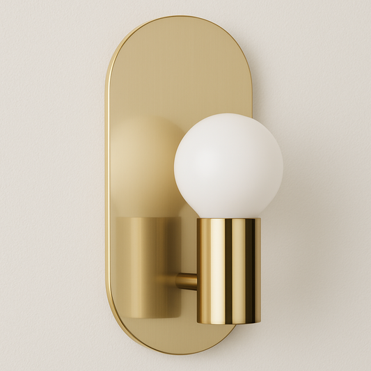 Luminária Arandela Moderna Minimalista Metal Dourado Kava