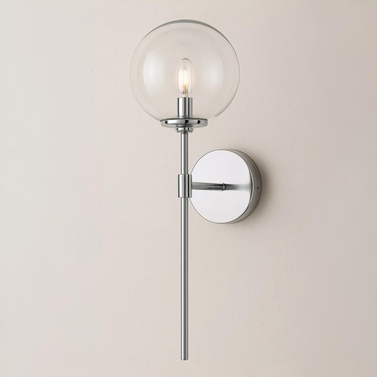 Luminária Arandela Moderna Minimalista Metal Vidro Sia Lux