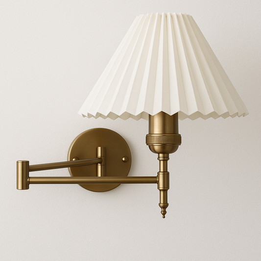 Luminária Arandela Moderna Minimalista Articulada Tecido Kioma