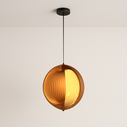 Luminária Pendente Moderna Minimalista Madeira Lium