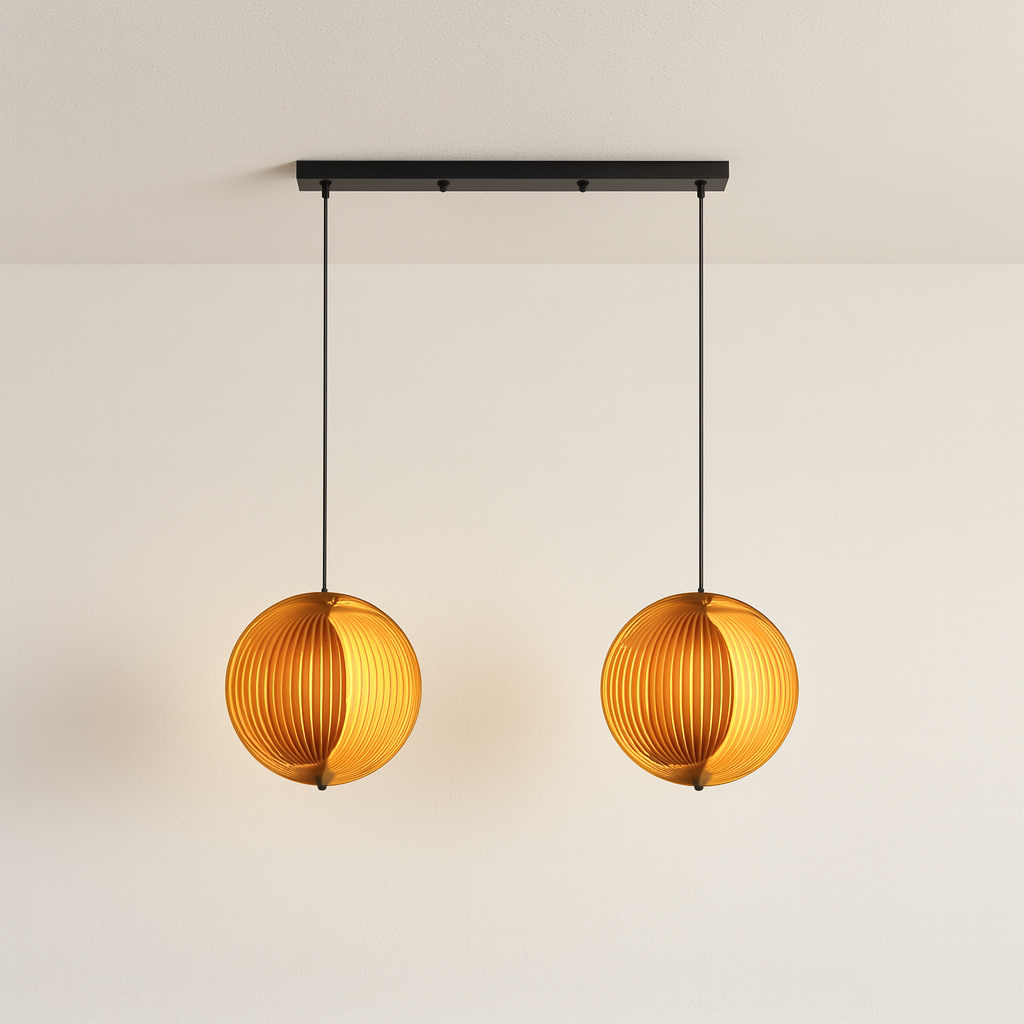 Luminária Pendente Moderna Minimalista Madeira Lium