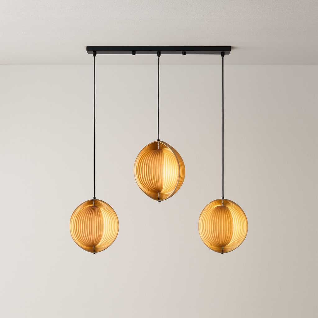 Luminária Pendente Moderna Minimalista Madeira Lium